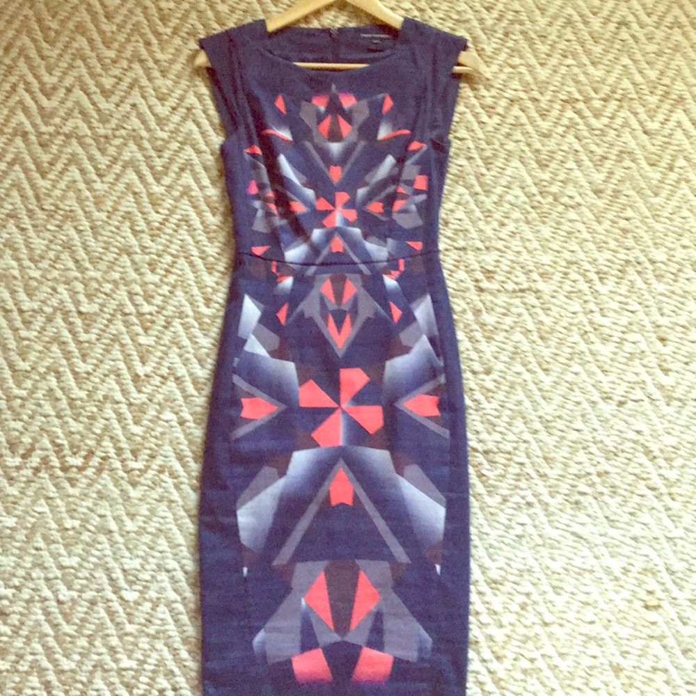 French Connection Kaleidoscope Print Dress